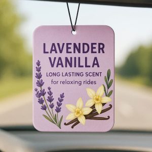 11 Lavender Vanilla Car Air Freshener Long Lasting Scent for Relaxing Rides
