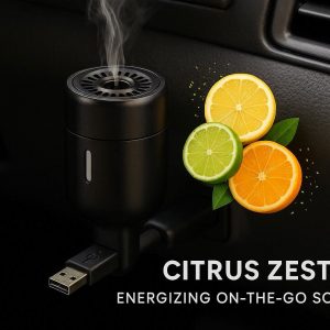 12 Citrus Zest Car Diffuser USB Powered for Energizing On the Go Scents