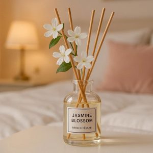 29 Jasmine Blossom Reed Diffuser Floral Scent for Romantic Bedroom